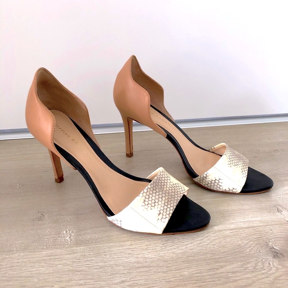 LOEFFLER Randall leather high heels - Picture 5 of 9